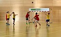 Bild von Kindern beim Handballspielen in einer Turnhalle