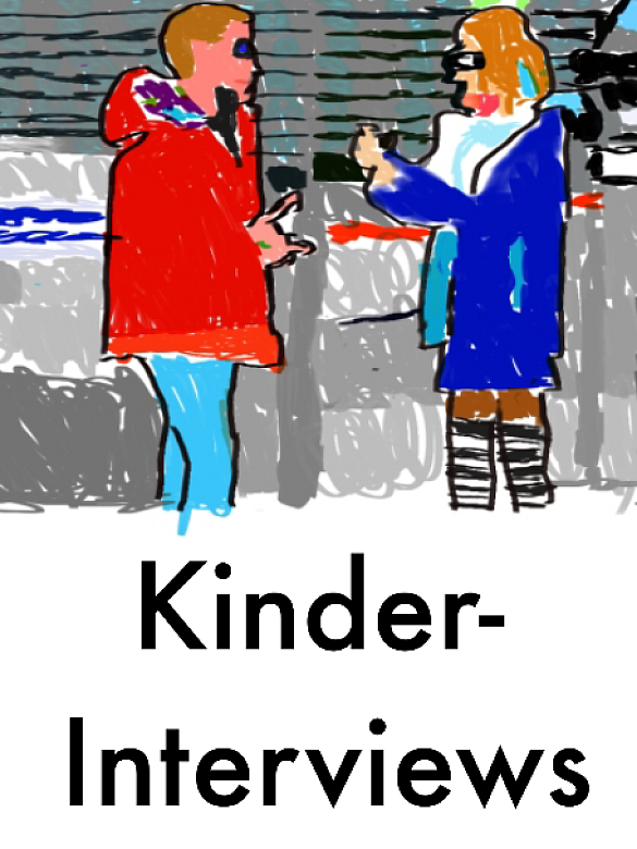 Bild von Kindern bei einem Interview